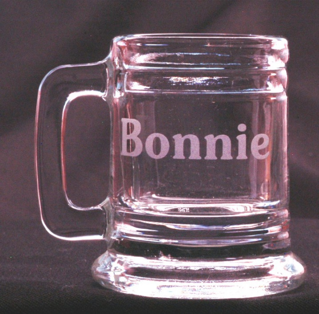 Mug Shot Glass Personalized with Name
